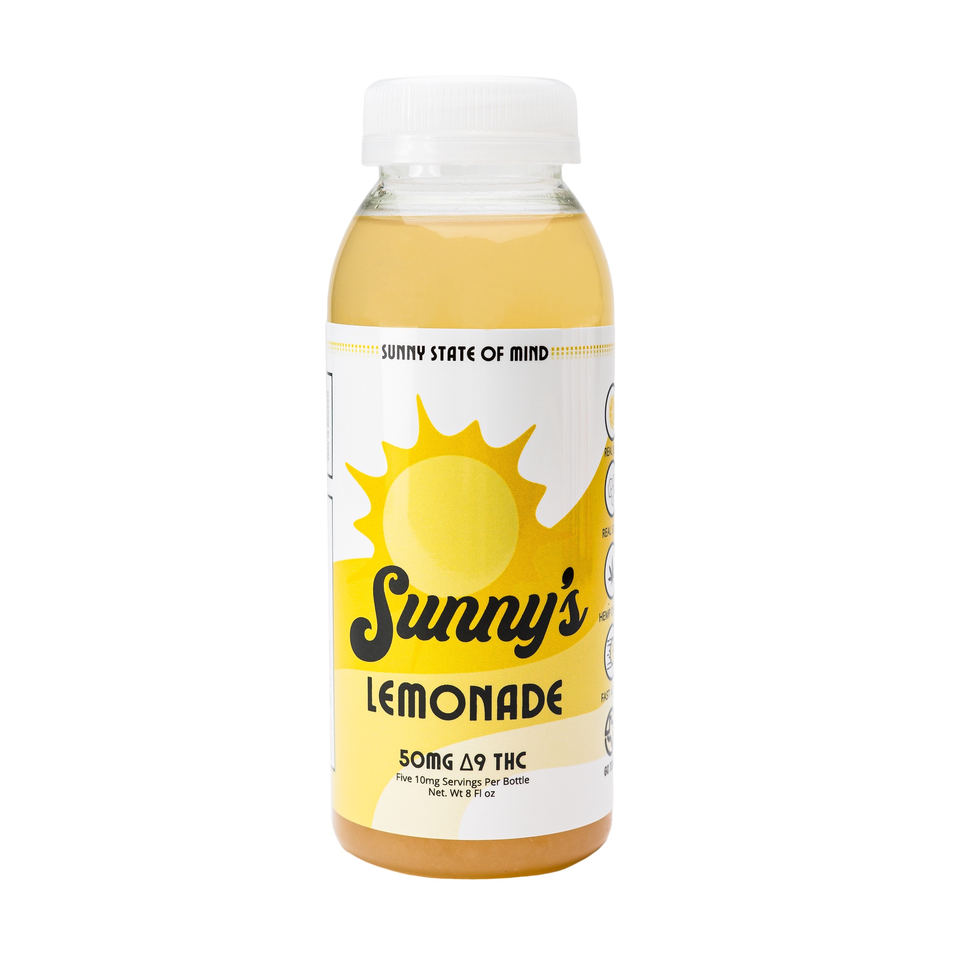 Sunny’s Delta 9 THC 50MG Beverage Lemonade 8oz
